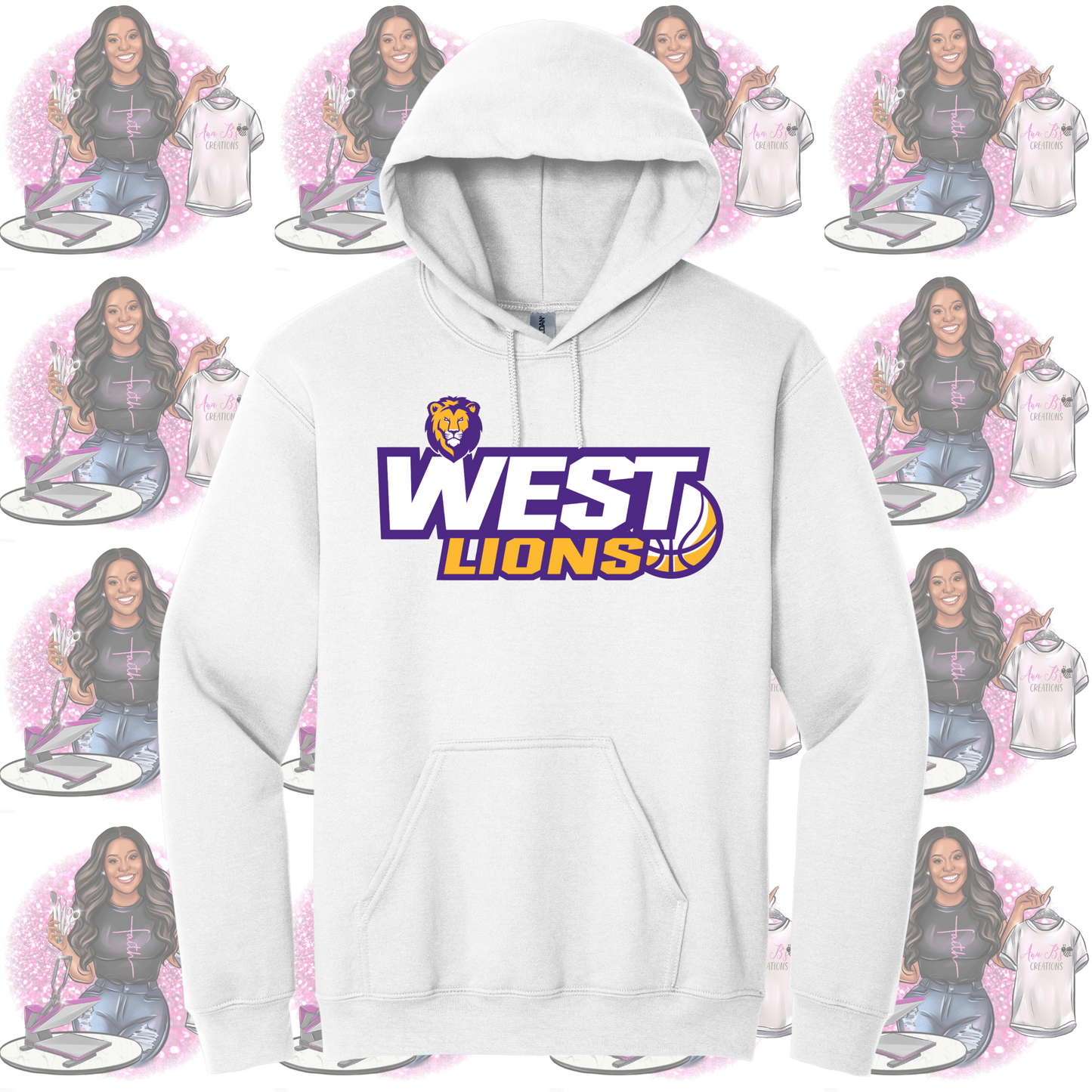 WJHS Lions- Basketball Hoodies