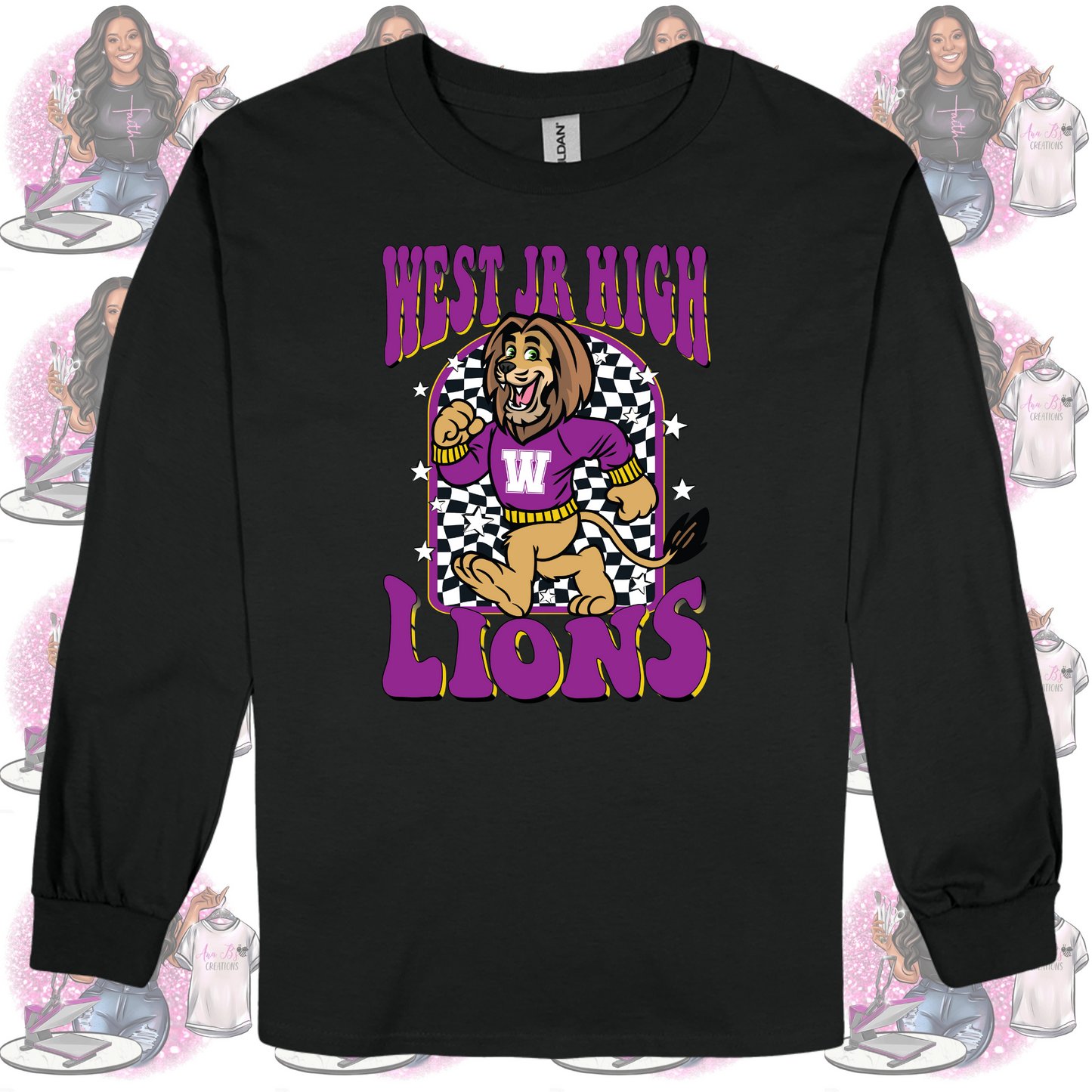 West Jr High Lions Long Sleeve Shirt