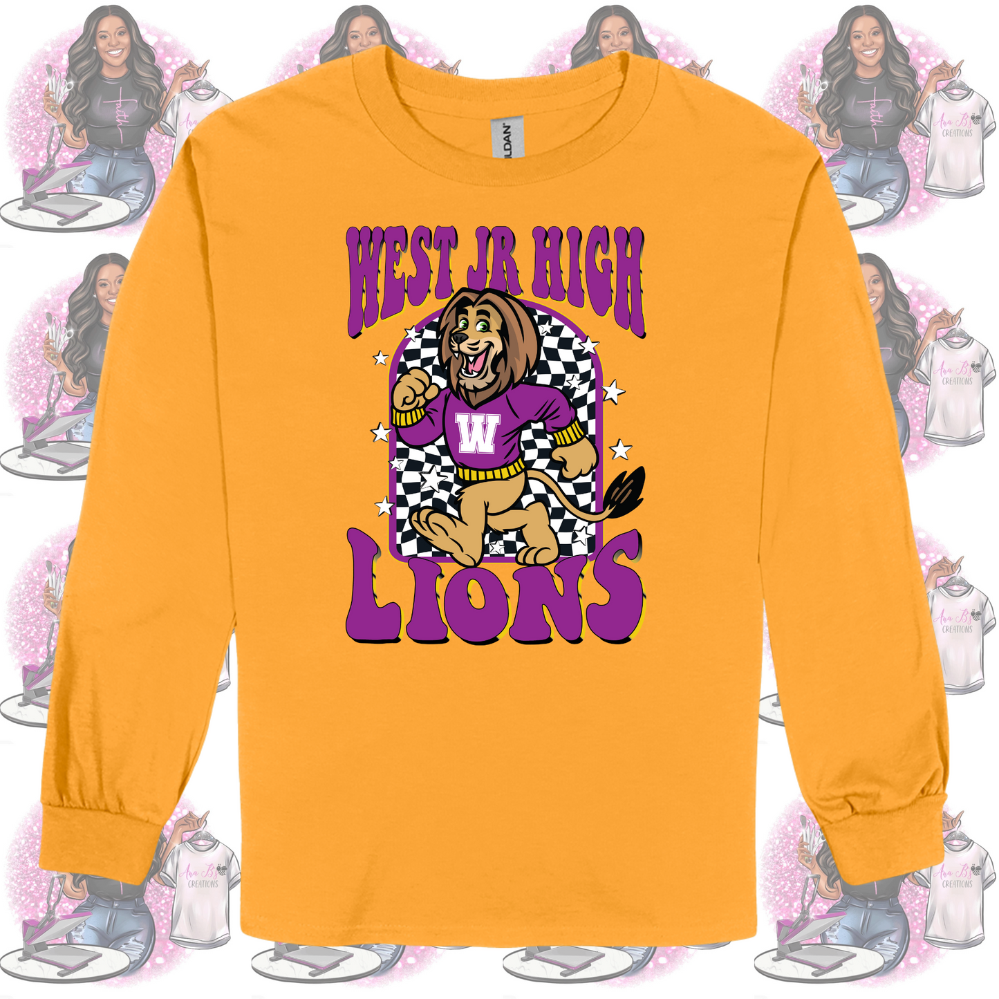 West Jr High Lions Long Sleeve Shirt