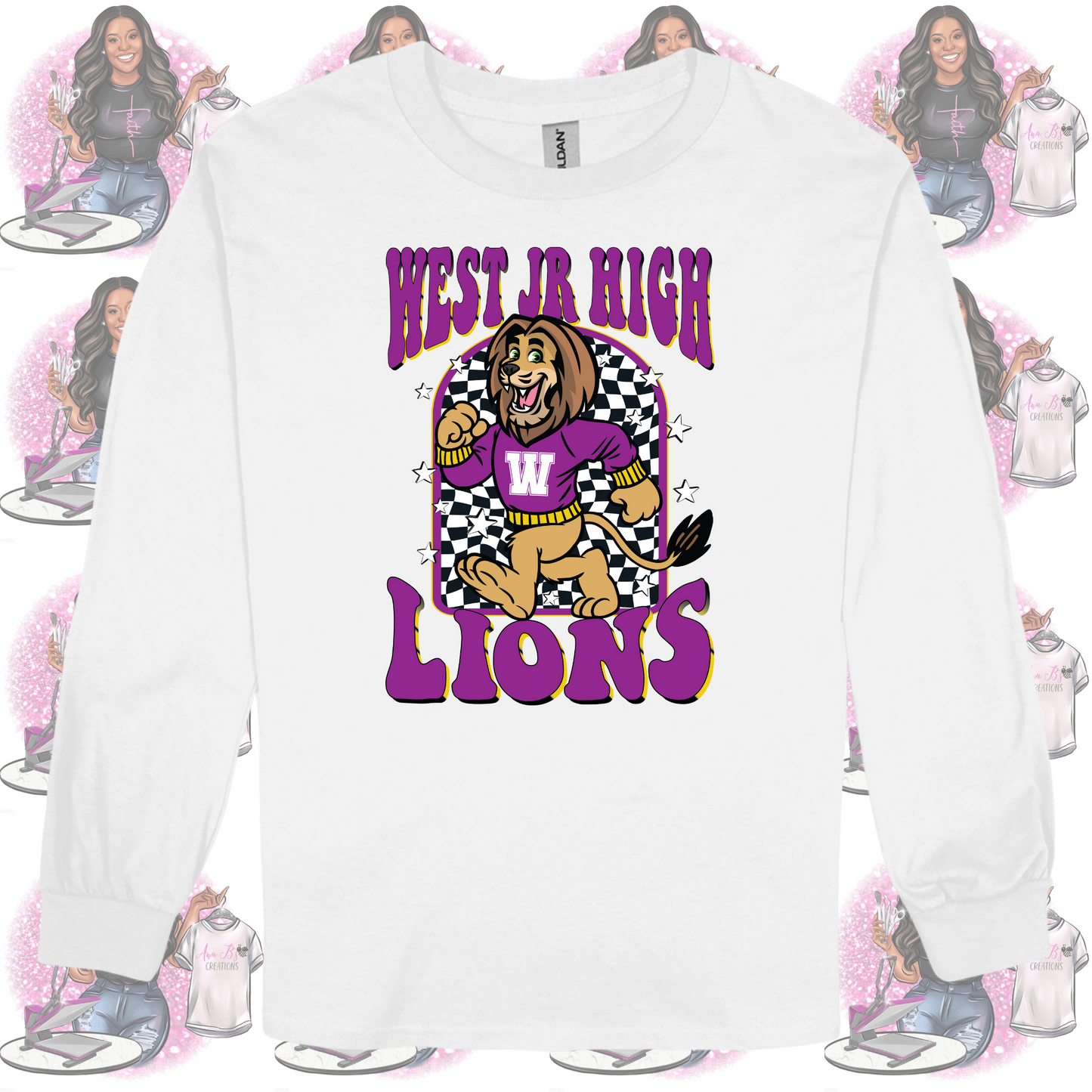 West Jr High Lions Long Sleeve Shirt