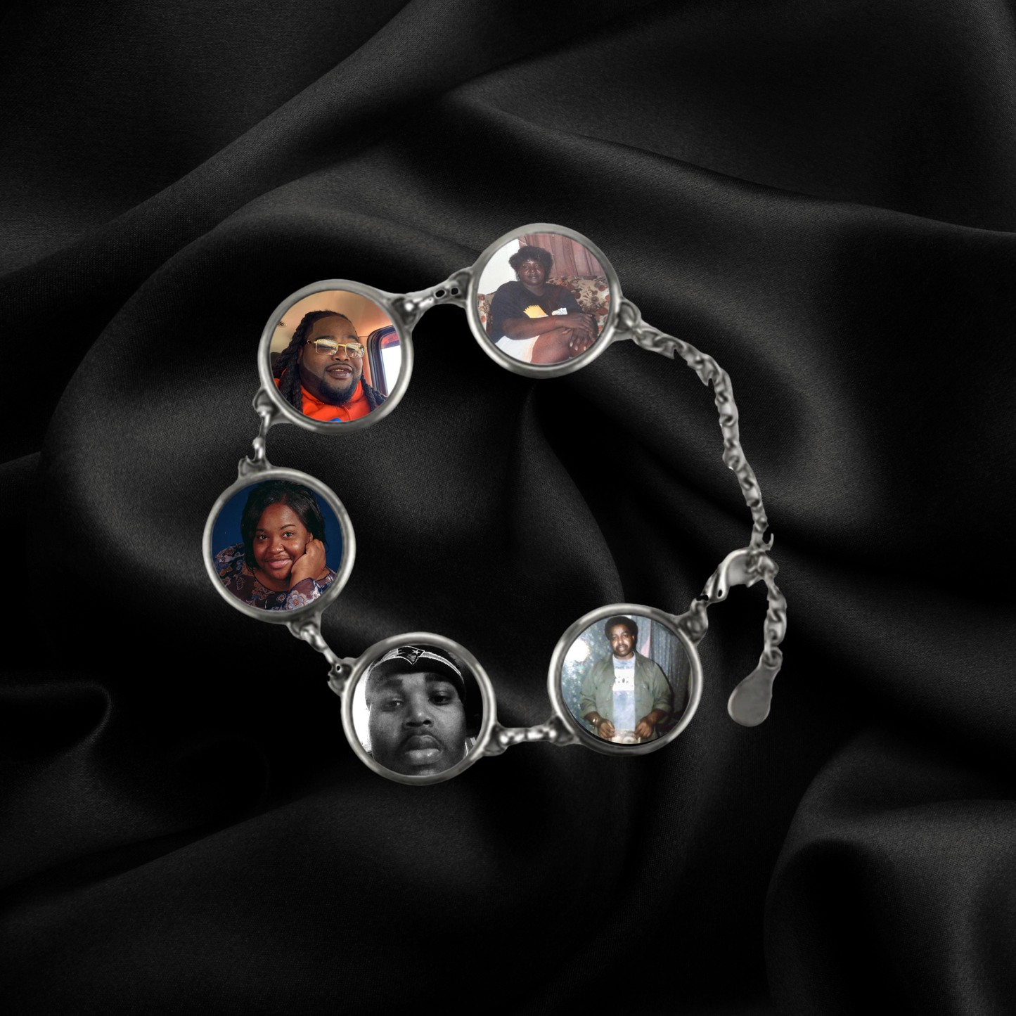 5 Circle Photo Bracelet