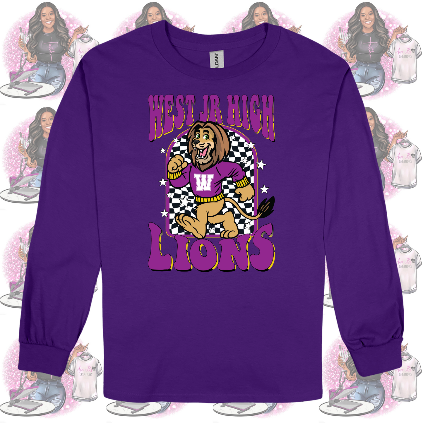 West Jr High Lions Long Sleeve Shirt