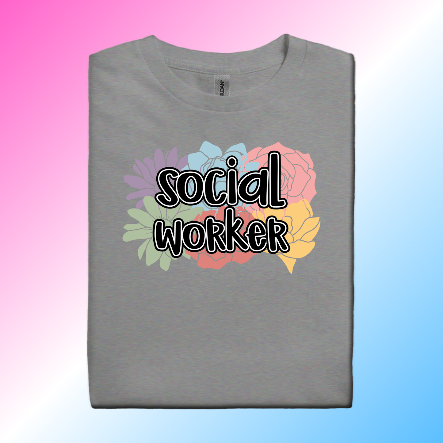 Multi-Color Social Worker Floral
