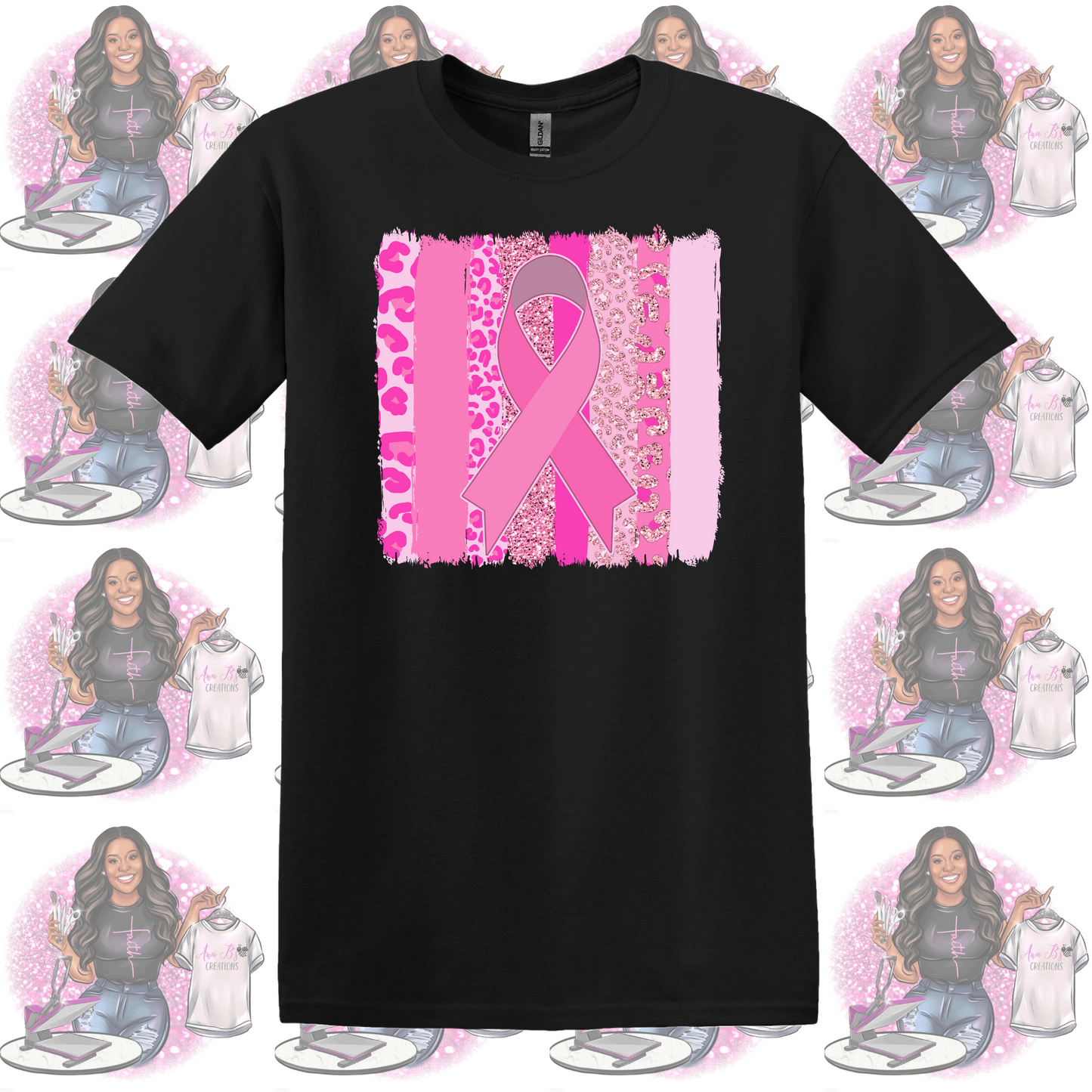 Cheetah Breast Cancer Ribbon