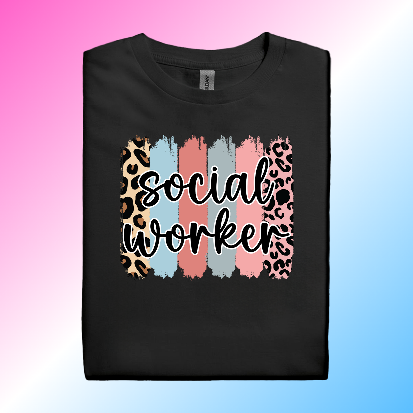 Multi-Color Cheetah Social Worker