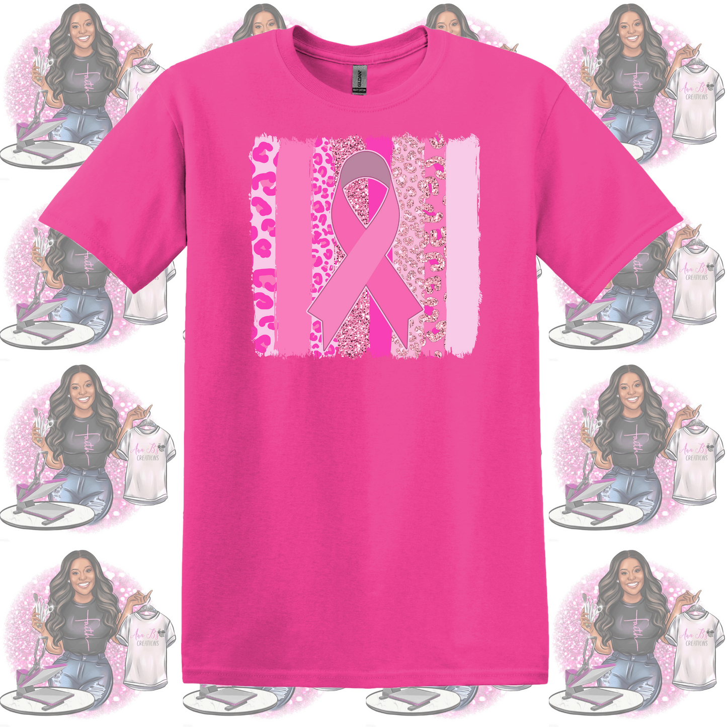 Cheetah Breast Cancer Ribbon