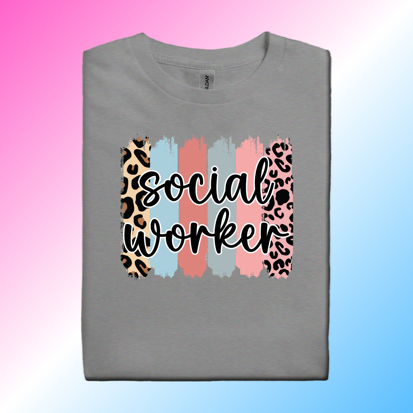 Multi-Color Cheetah Social Worker