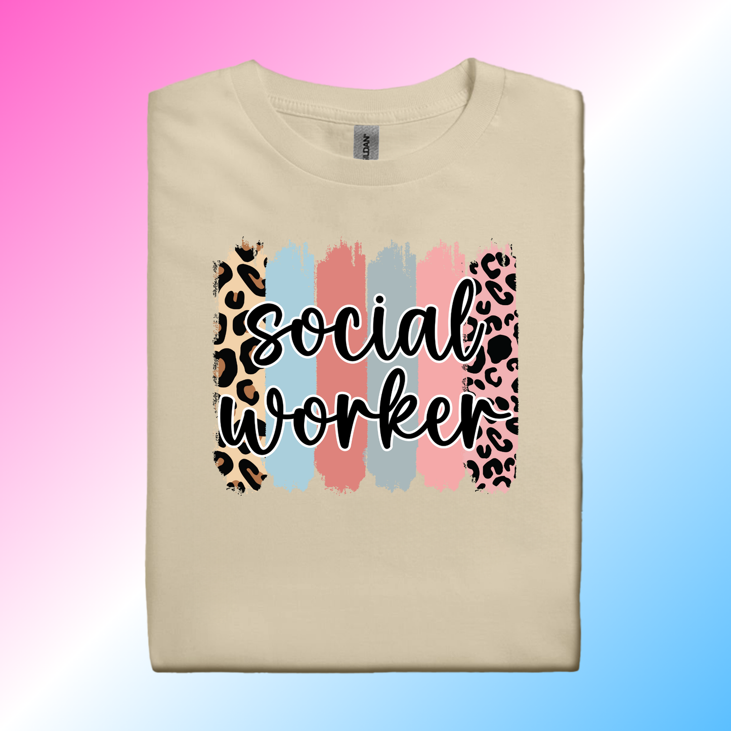 Multi-Color Cheetah Social Worker