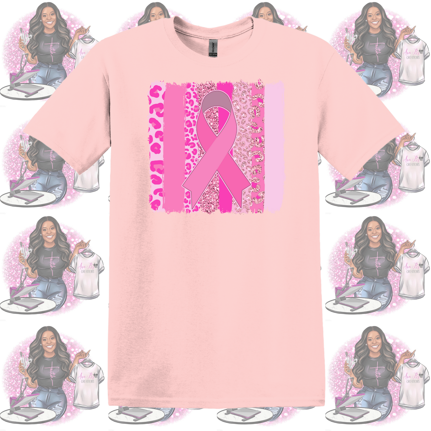 Cheetah Breast Cancer Ribbon