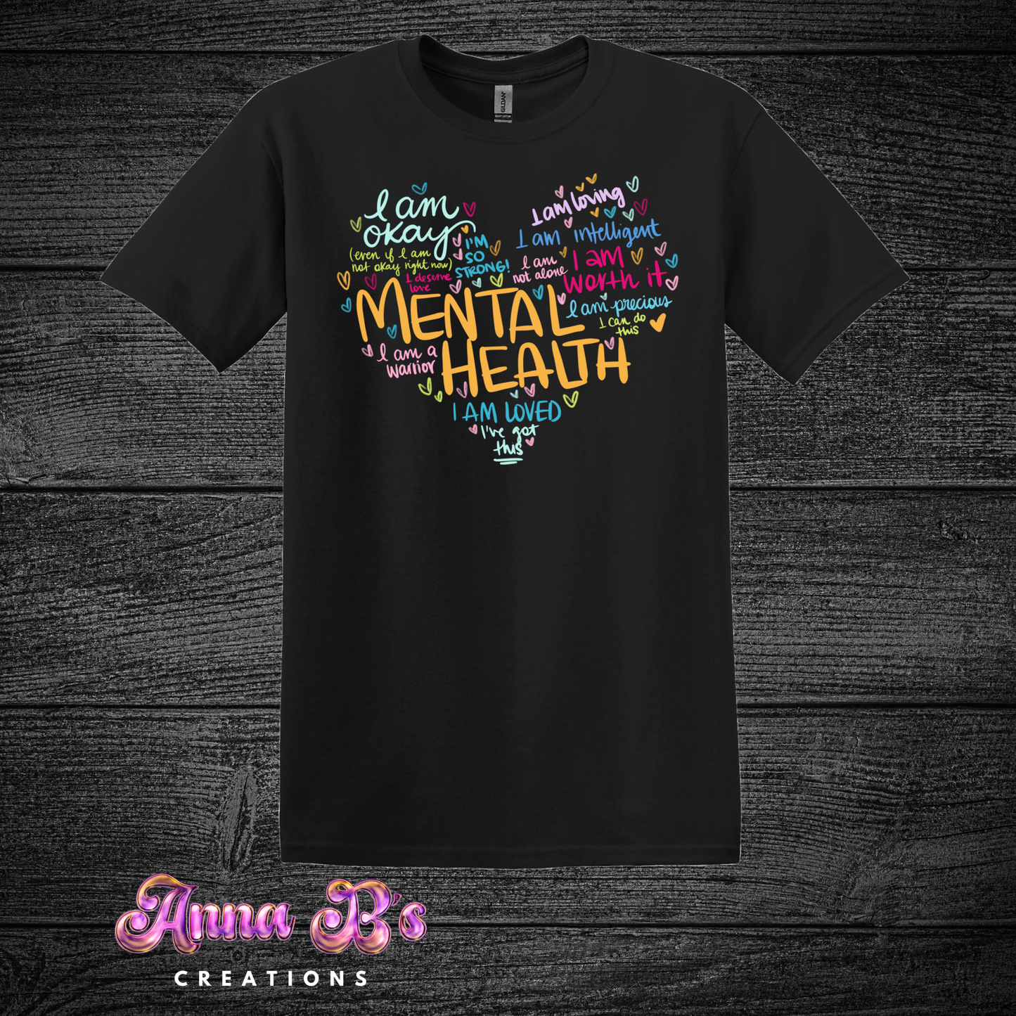 Mental Health Affirmations Heart