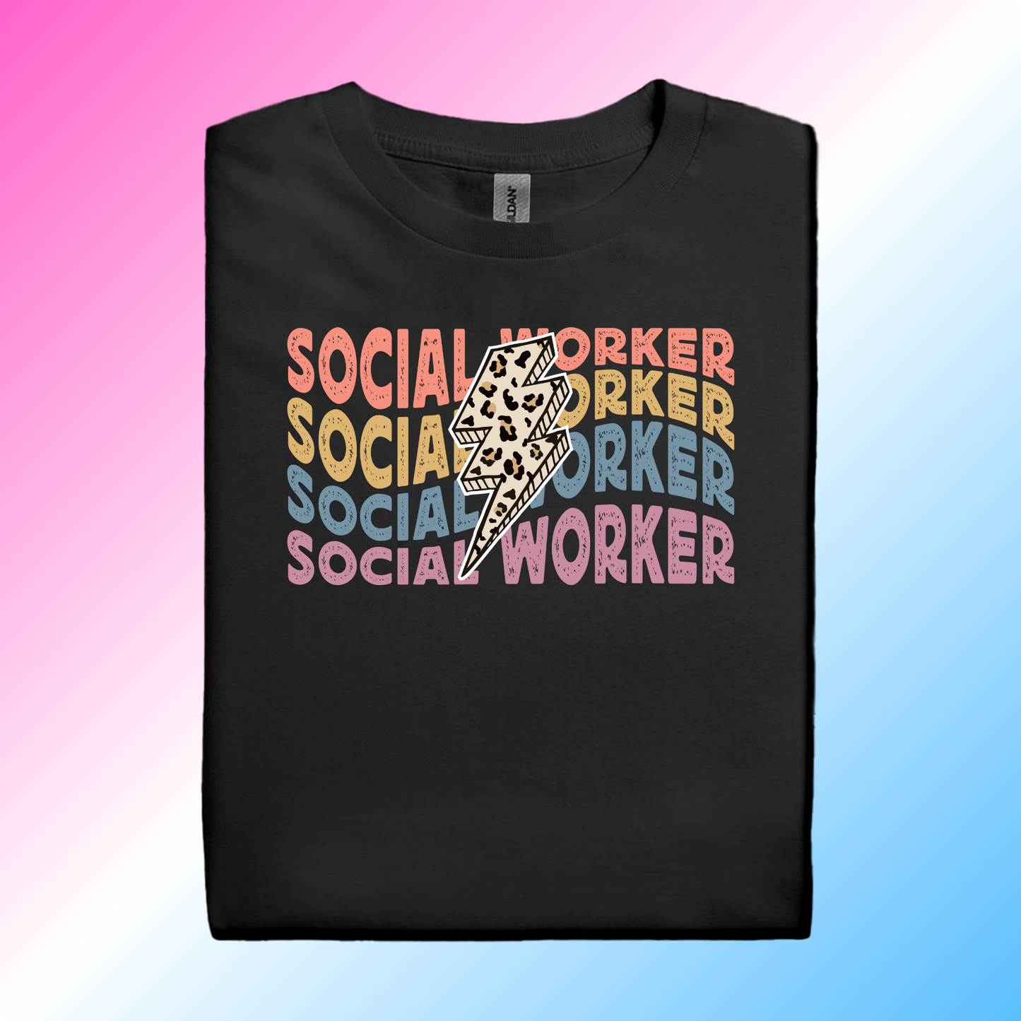 Multi-Color Thunder Social Worker