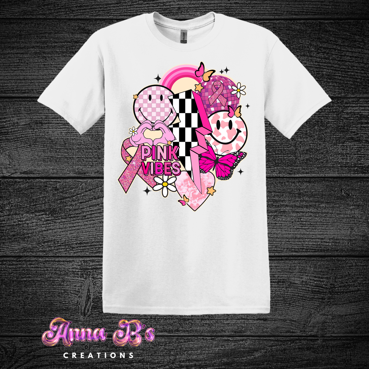 Pink Vibes Retro- Breast Cancer
