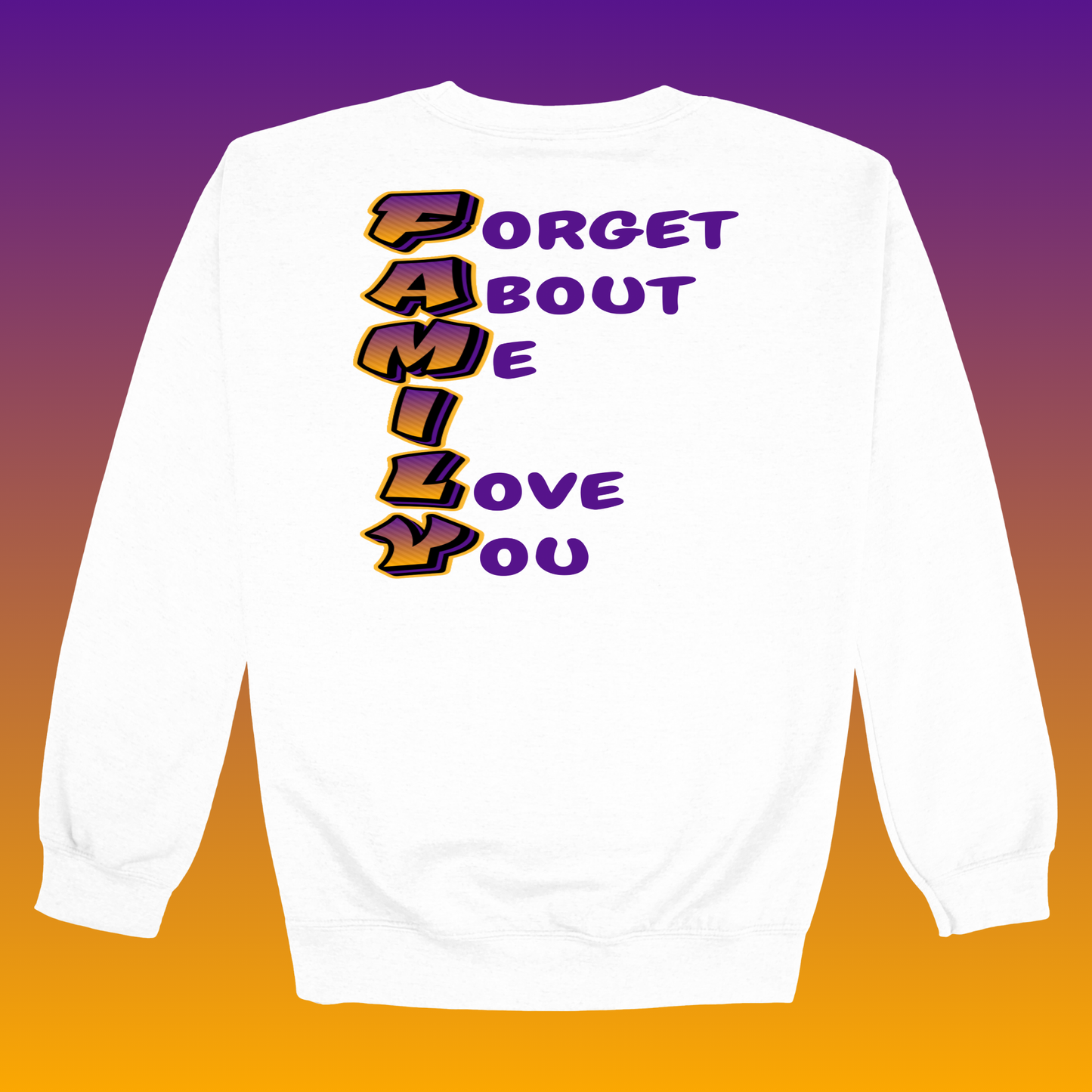 Big West (Purple Writing)- Basketball Sweatshirts