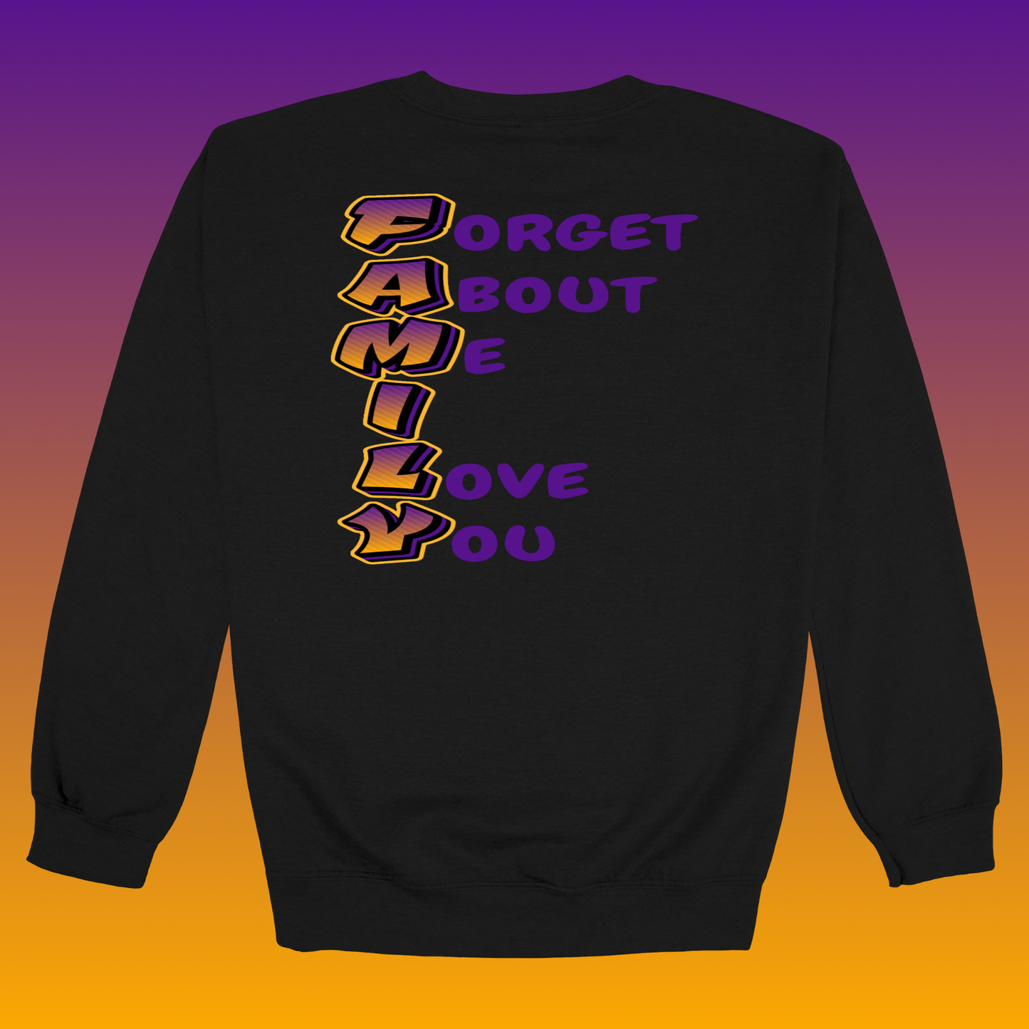 Big West (Purple Writing)- Basketball Sweatshirts