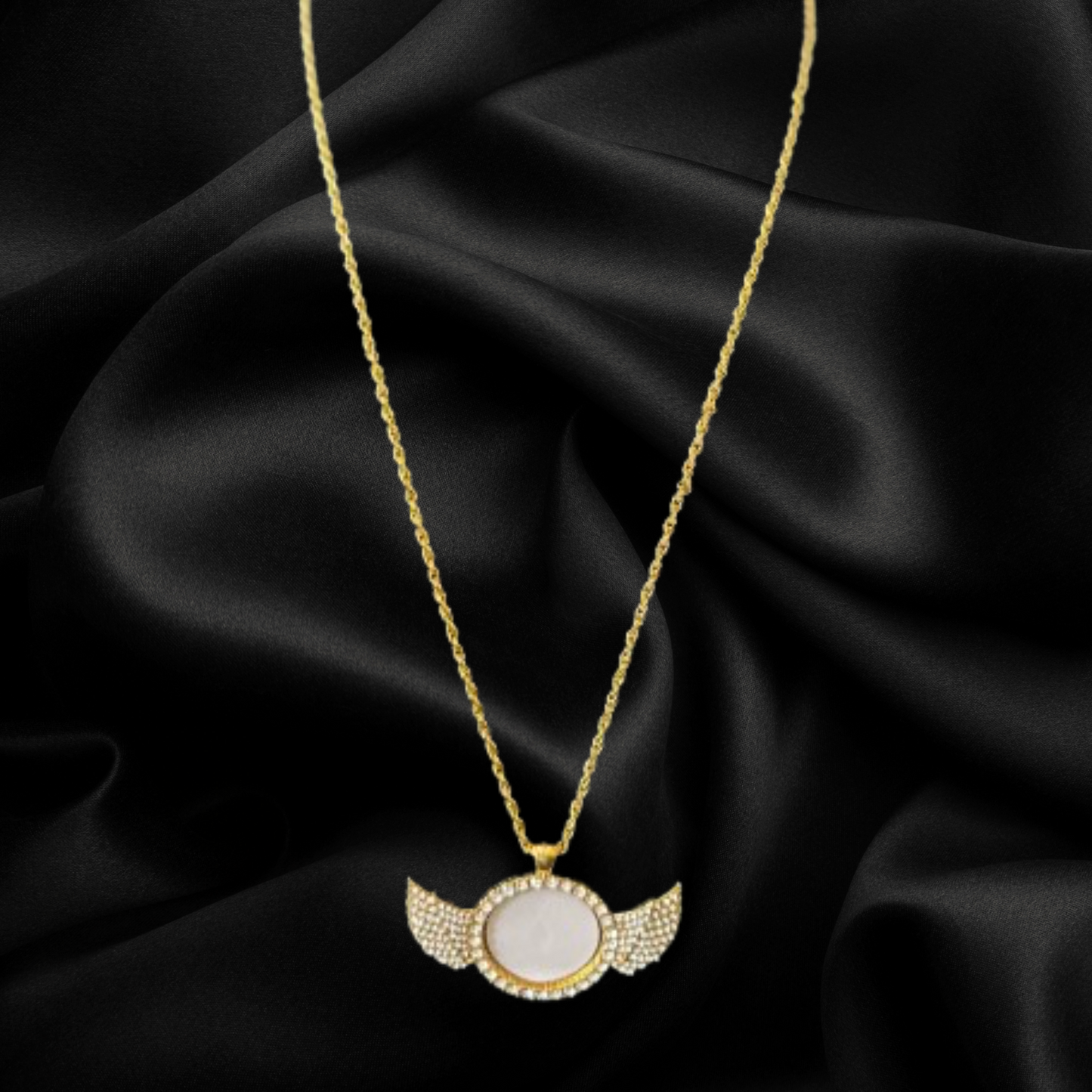 Angel Wing Photo Necklace
