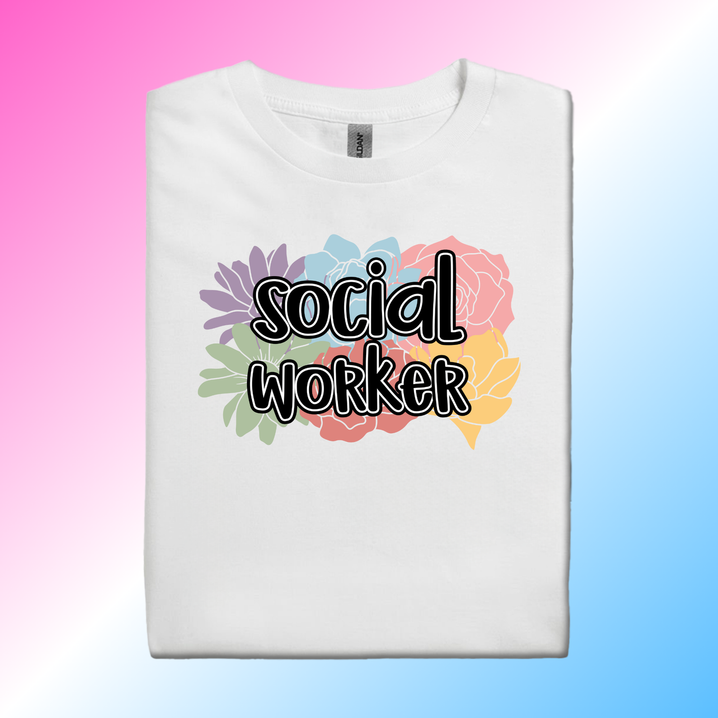 Multi-Color Social Worker Floral