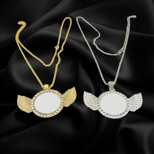 Angel Wing Photo Necklace
