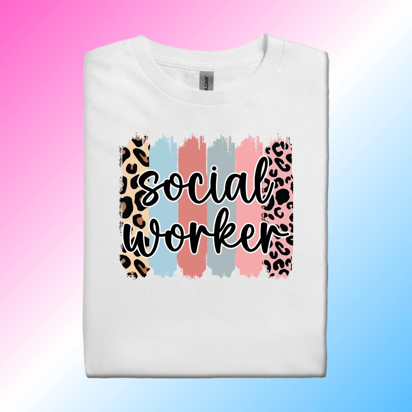 Multi-Color Cheetah Social Worker
