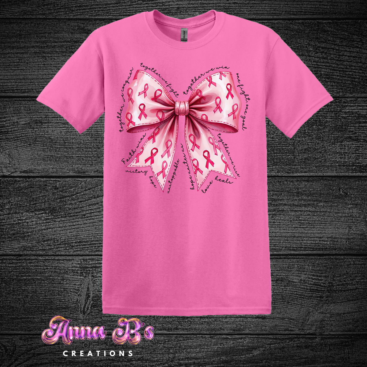Breast Cancer Bow- Together We Fight