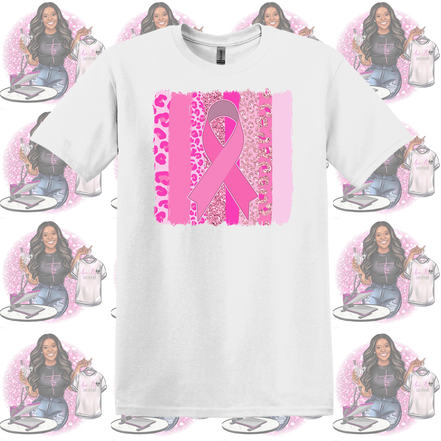 Cheetah Breast Cancer Ribbon