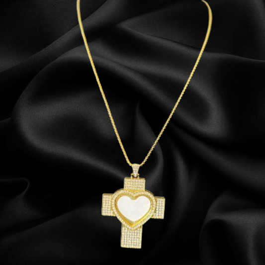 Cross Photo Necklace