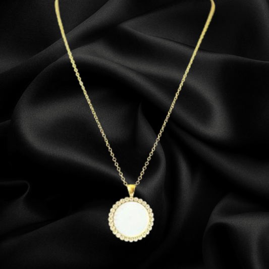 Circle Photo Necklace