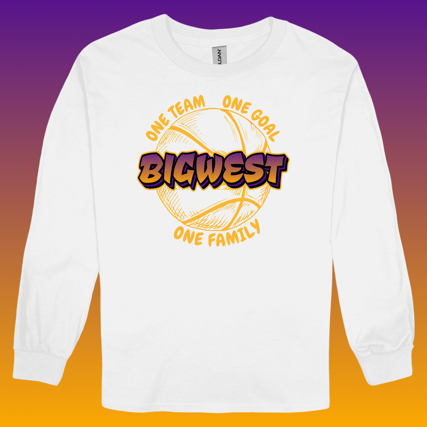 Big West (Gold Writing)- Long Sleeve Shirt