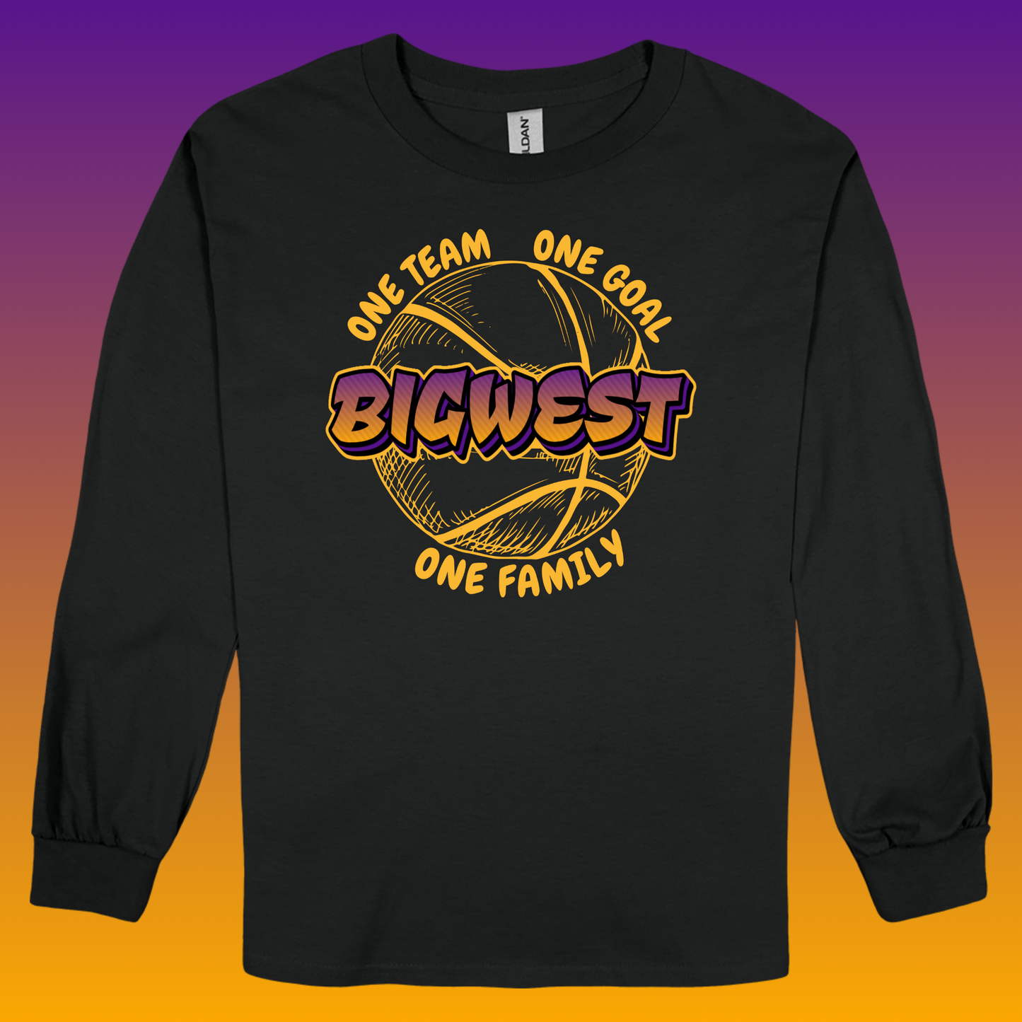 Big West (Gold Writing)- Long Sleeve Shirt