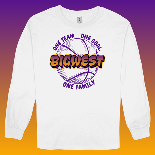 Big West (Purple Writing)- Long Sleeve Shirt