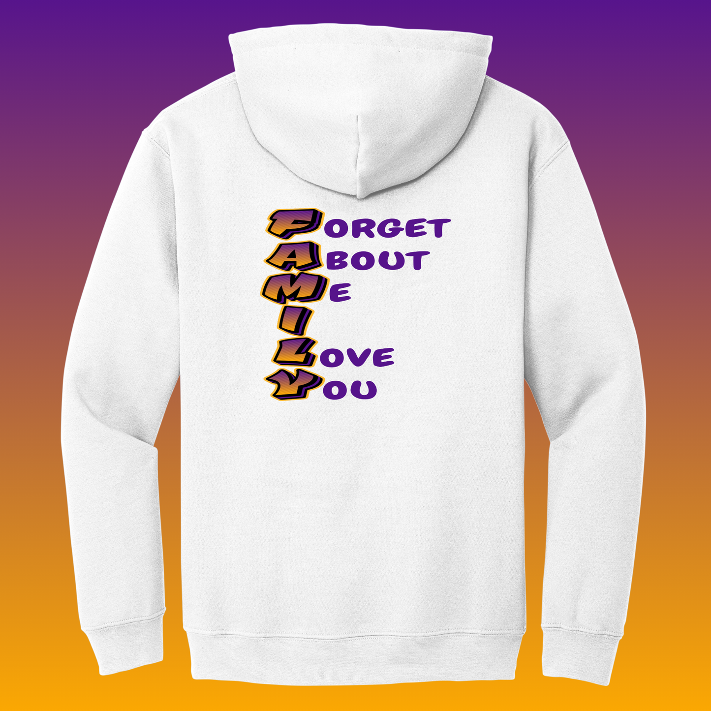 Big West (Purple Writing)- Basketball Hoodies