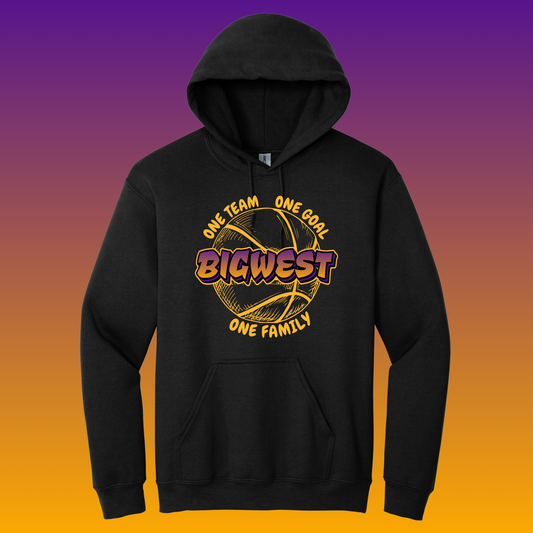 Big West (Gold Writing)- Basketball Hoodies
