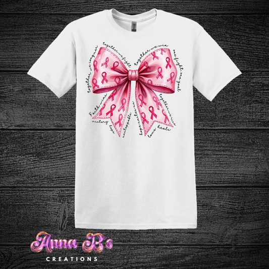 Breast Cancer Bow- Together We Fight