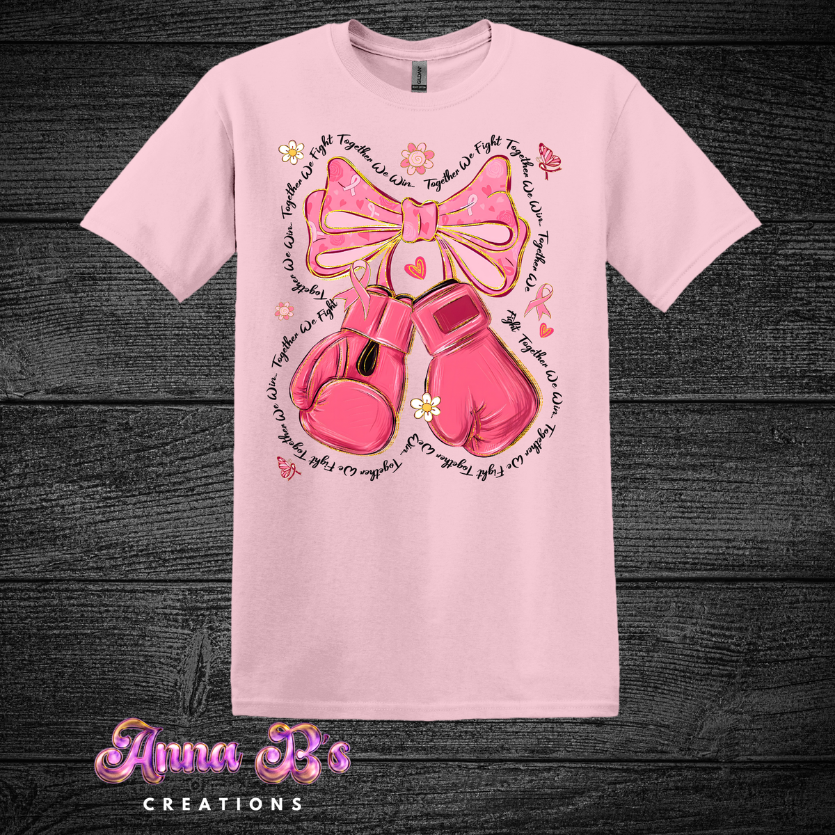 Bow & Gloves- Breast Cancer
