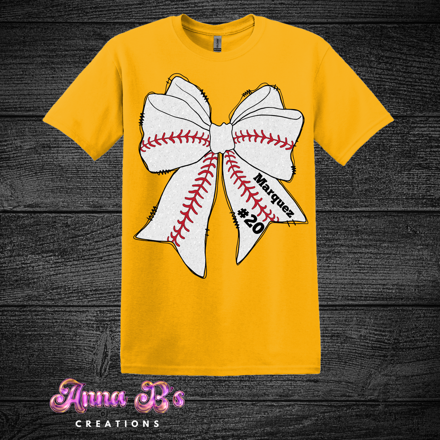 Baseball Bow Tee