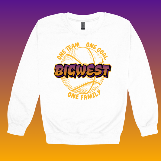 Big West (Gold Writing)- Basketball Sweatshirts